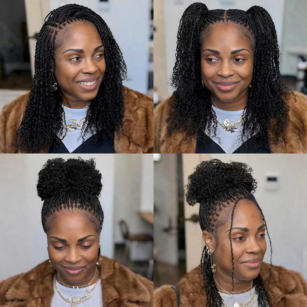 QVR Afro Kinkys Bulk Human Hair for Dreadlock Extensions Repair Locs 150 Gram, Dark Brown 14inches Mini Spring Twist Braiding Afro Kinky Human Hair for LocKs