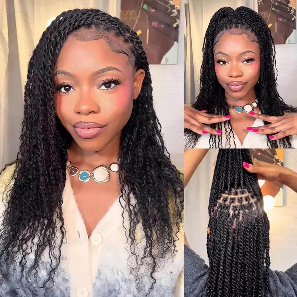 QVR Afro Kinkys Bulk Human Hair for Dreadlock Extensions Repair Locs 150 Gram, Dark Brown 14inches Mini Spring Twist Braiding Afro Kinky Human Hair for LocKs