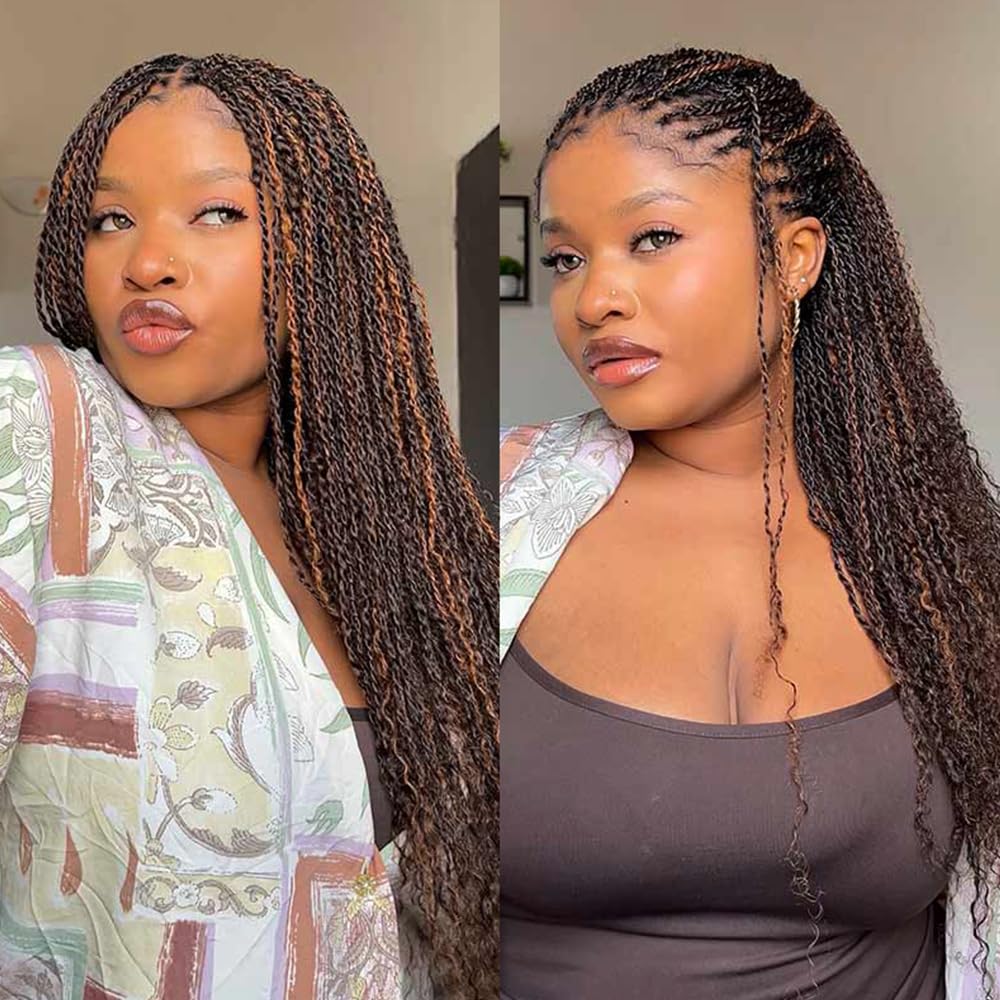 QVR Afro Kinkys Bulk Human Hair for Dreadlock Extensions Repair Locs 50 Gram/Pack,Auburn Brown Color 18 inches Mini Twist Braiding Afro Kinky Human Hair for Locs