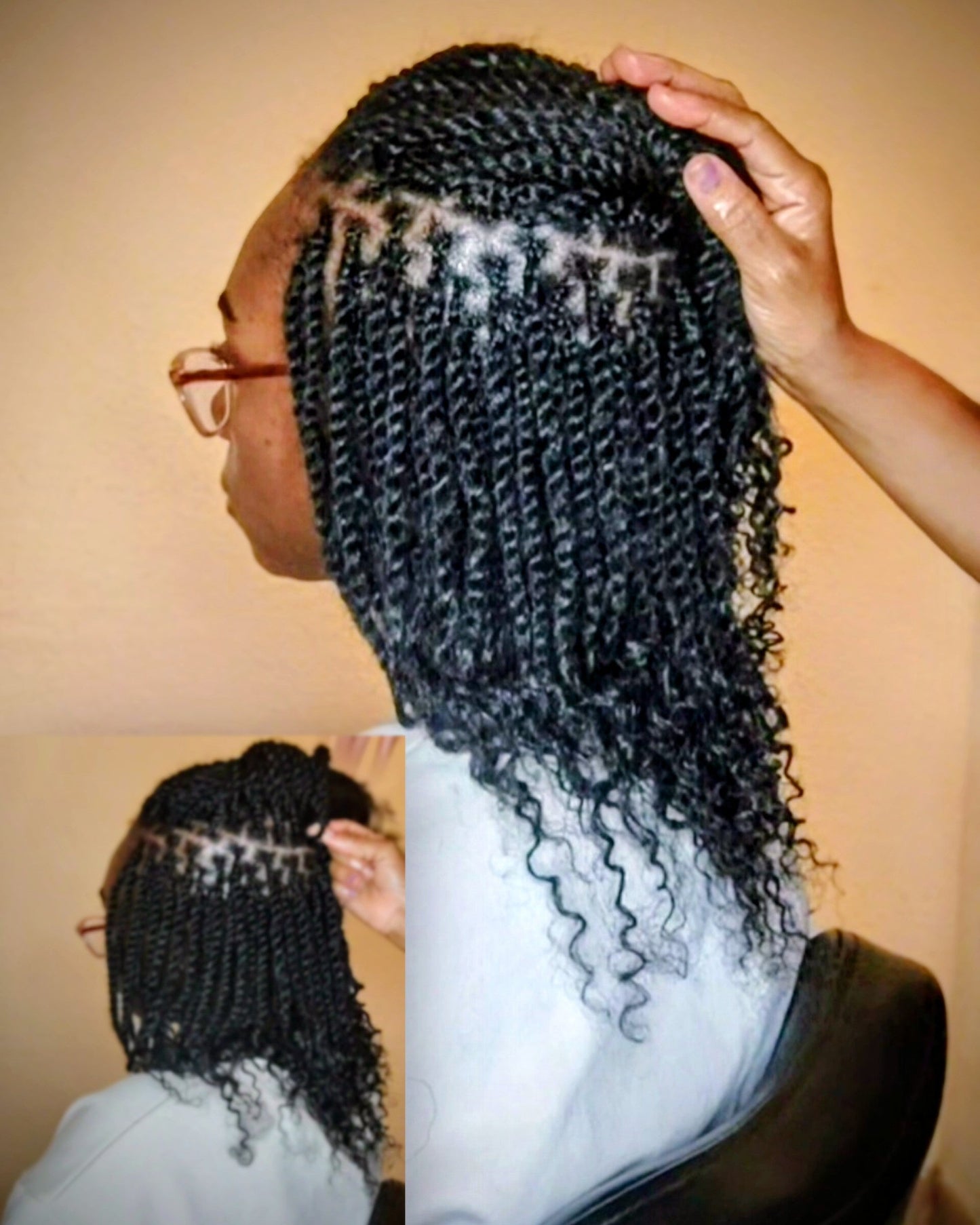 Natural kinky twist depends on size and length